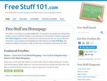 Tablet Screenshot of freestuff101.com